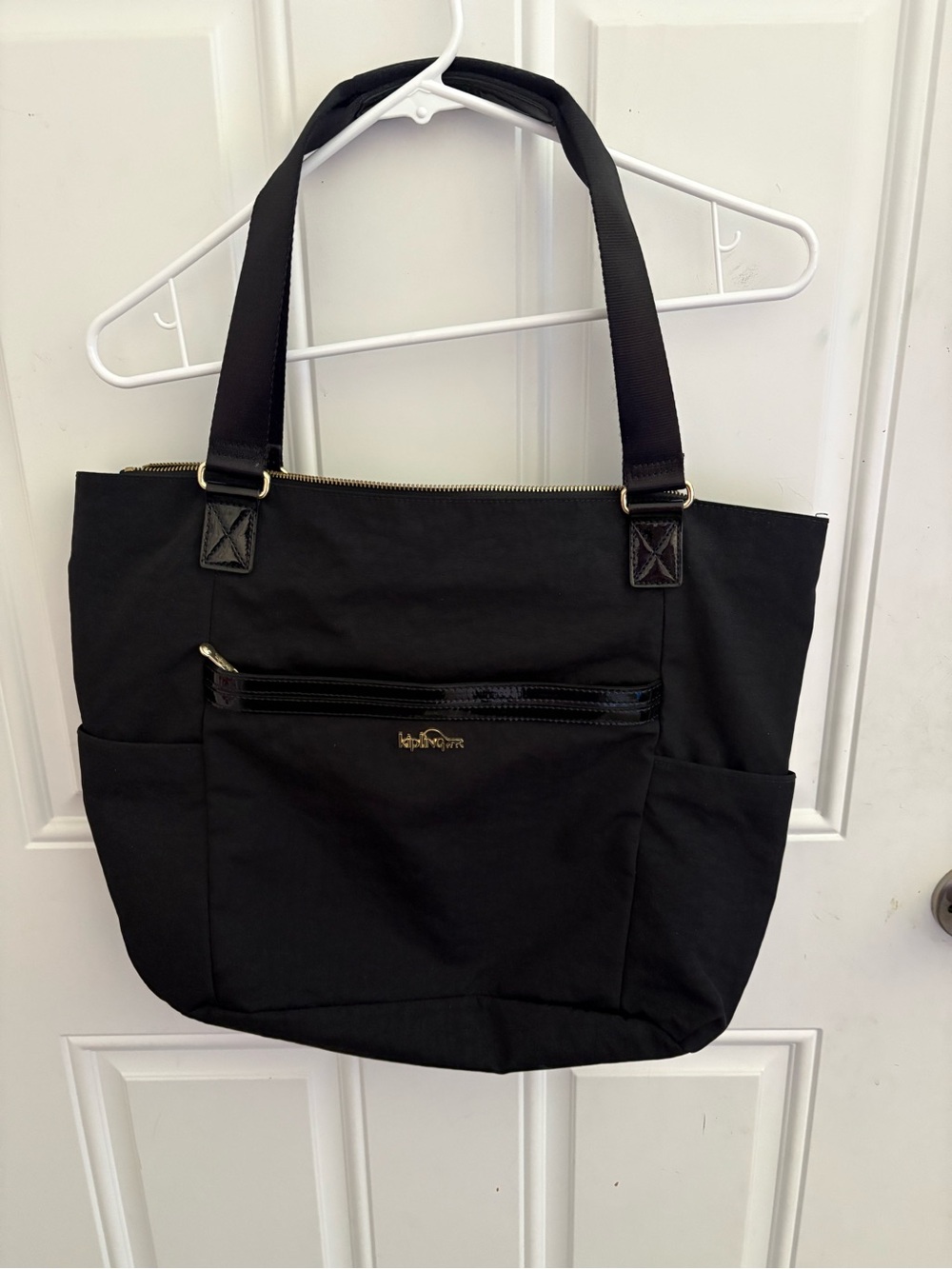 Kipling Black Everyday Tote with Front Zip Pocket
